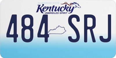 KY license plate 484SRJ