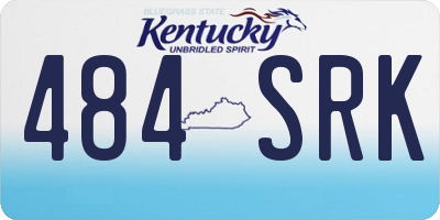 KY license plate 484SRK