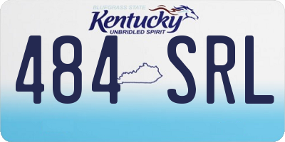 KY license plate 484SRL