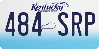 KY license plate 484SRP