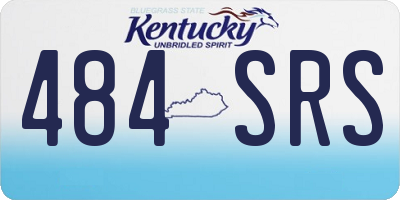 KY license plate 484SRS