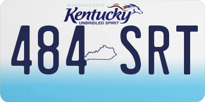 KY license plate 484SRT