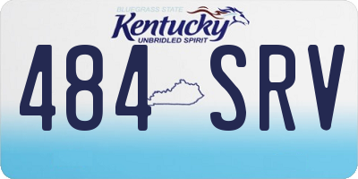 KY license plate 484SRV