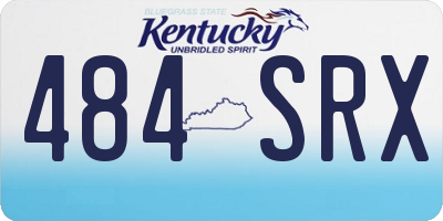 KY license plate 484SRX