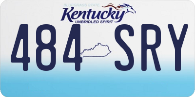 KY license plate 484SRY