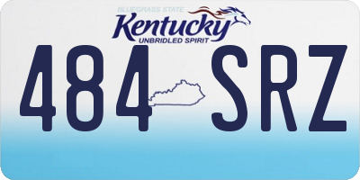 KY license plate 484SRZ