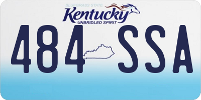 KY license plate 484SSA