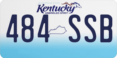 KY license plate 484SSB