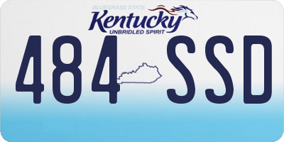 KY license plate 484SSD