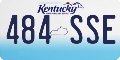 KY license plate 484SSE