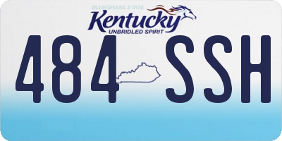 KY license plate 484SSH