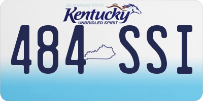 KY license plate 484SSI