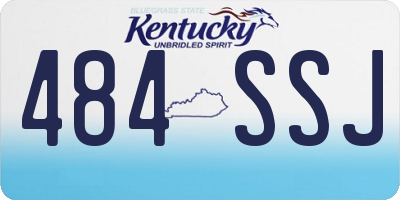 KY license plate 484SSJ