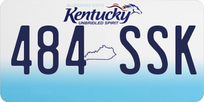 KY license plate 484SSK