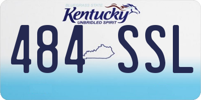 KY license plate 484SSL