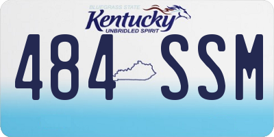 KY license plate 484SSM