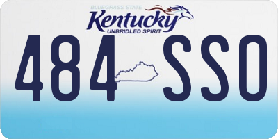 KY license plate 484SSO