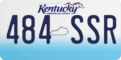 KY license plate 484SSR