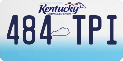 KY license plate 484TPI