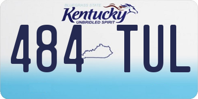 KY license plate 484TUL