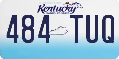KY license plate 484TUQ