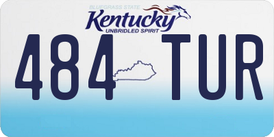KY license plate 484TUR