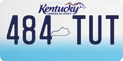 KY license plate 484TUT