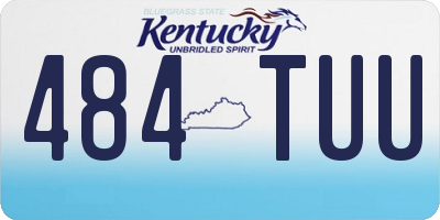 KY license plate 484TUU