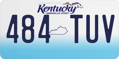 KY license plate 484TUV