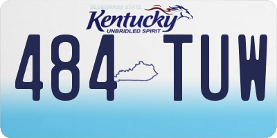 KY license plate 484TUW