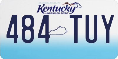 KY license plate 484TUY