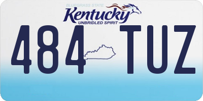 KY license plate 484TUZ