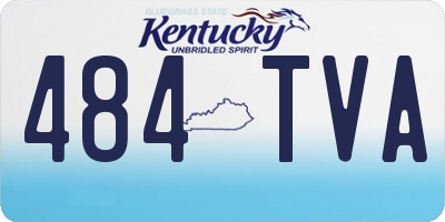 KY license plate 484TVA