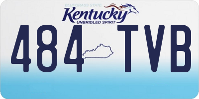 KY license plate 484TVB