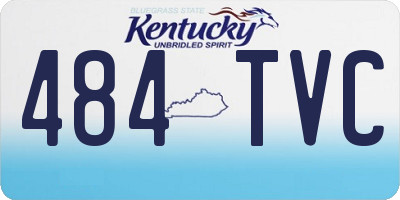 KY license plate 484TVC