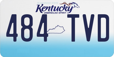 KY license plate 484TVD