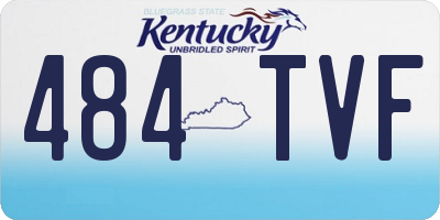 KY license plate 484TVF