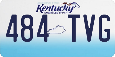 KY license plate 484TVG