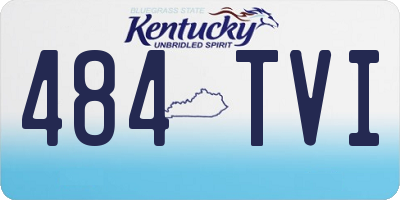 KY license plate 484TVI