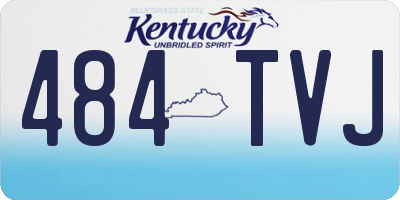 KY license plate 484TVJ