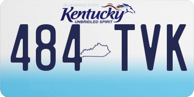 KY license plate 484TVK