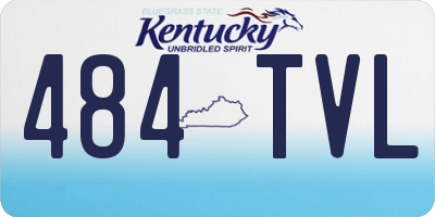 KY license plate 484TVL