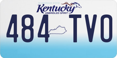 KY license plate 484TVO