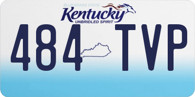 KY license plate 484TVP