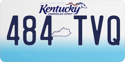 KY license plate 484TVQ