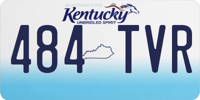KY license plate 484TVR