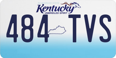 KY license plate 484TVS