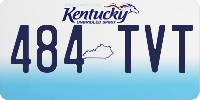KY license plate 484TVT