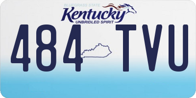 KY license plate 484TVU