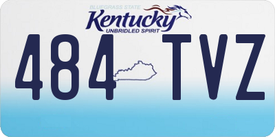 KY license plate 484TVZ